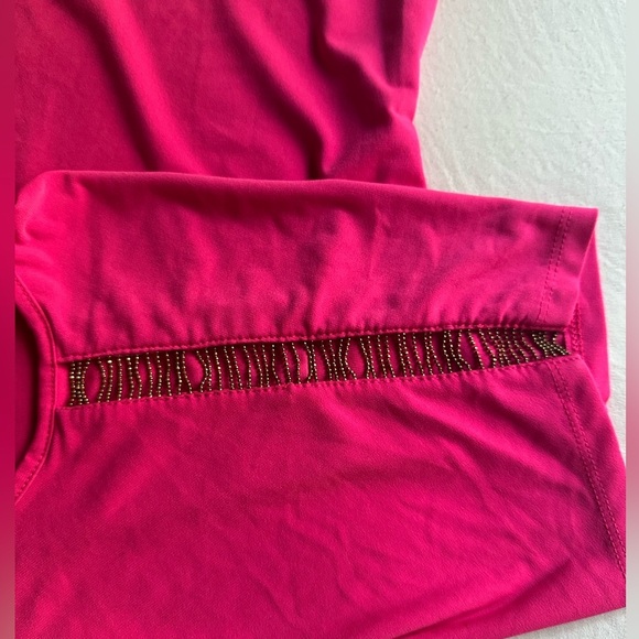 Michael Kors Pink Relaxed Cap Sleeve Blouse - Picture 8 of 8